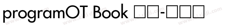 programOT Book 常规字体转换